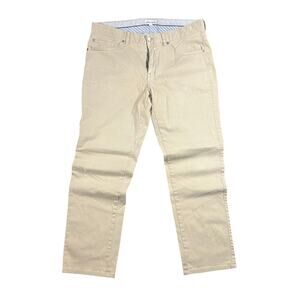 Peter Millar Ultimate Sateen Pants Men's Size 34 Khaki Stretch Outdoor Golf